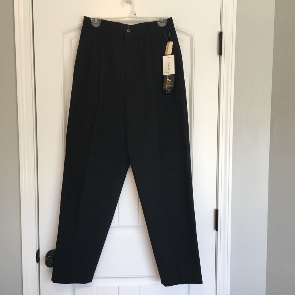Chaus Vintage High-Waisted Black Dress Pants 12